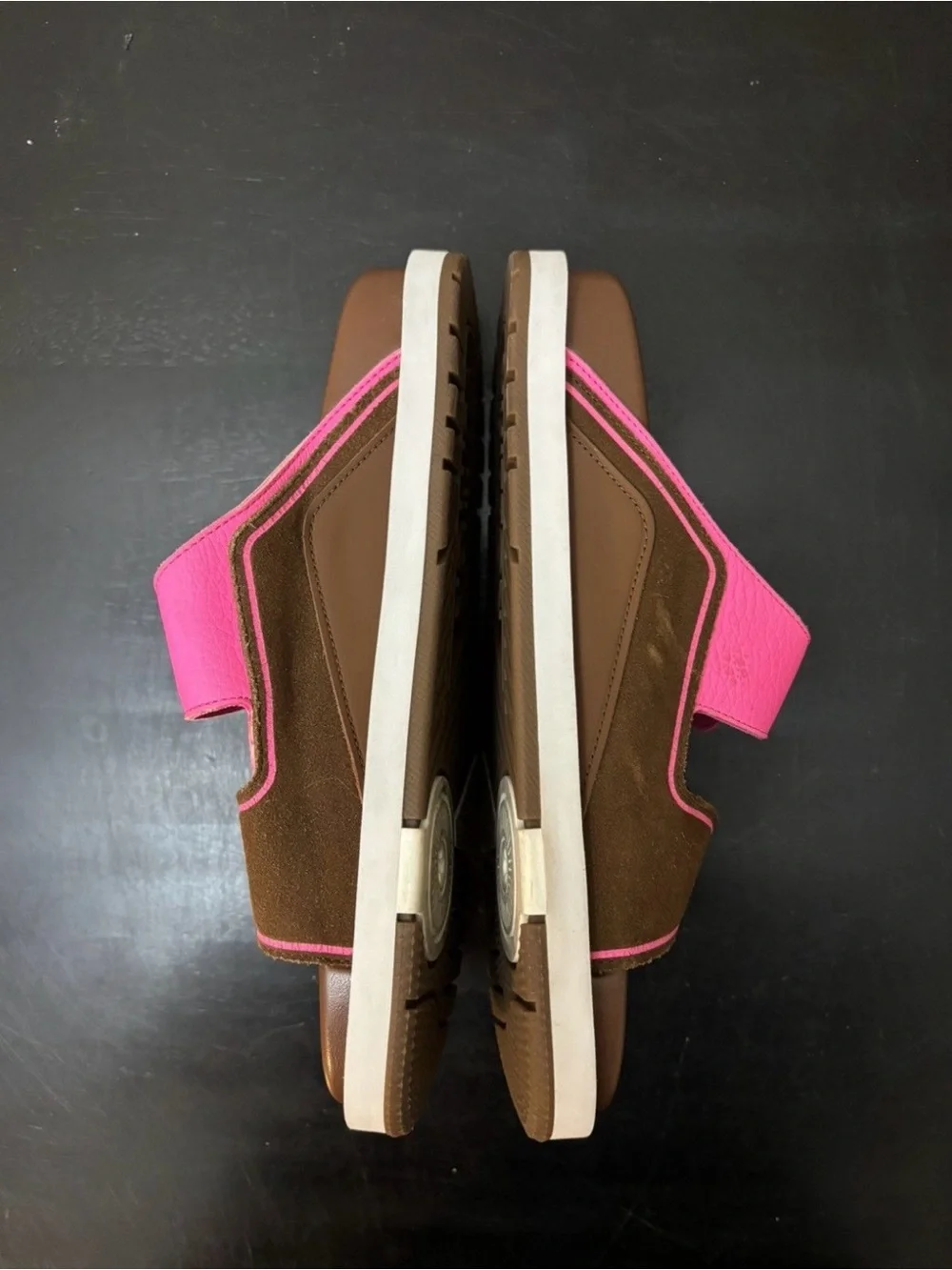 Louis Vuitton LV Trainer Mule Sandals Brown Pink